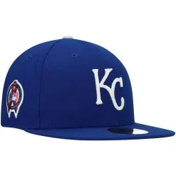 Men's Kansas City Royals New Era Royal 9/11 Memorial Side Patch 59FIFTY Fitted Hat