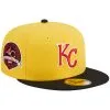 Men's Kansas City Royals New Era Yellow/Black Grilled 59FIFTY Fitted Hat