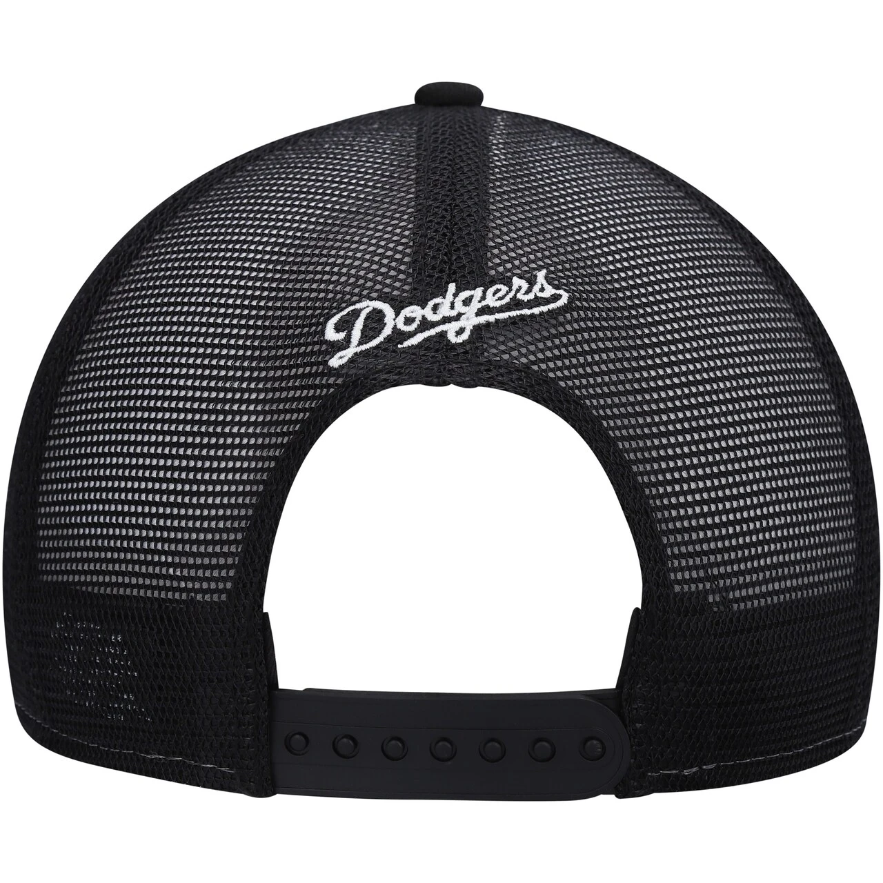 Men's Los Angeles Dodgers New Era White/Black 2022 Clubhouse Trucker 9FIFTY Snapback Hat 6 Men's Los Angeles Dodgers New Era White/Black 2022 Clubhouse Trucker 9FIFTY Snapback Hat - Image 4
