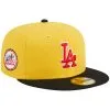 Men's Los Angeles Dodgers New Era Yellow/Black Grilled 59FIFTY Fitted Hat -San Diego Padres Caps Sales black los angeles dodgers grilled 59fifty fitted hat ss5 p 200006673pv 1u ht5cwf4xhem649dxot6gv hepy6wxt7bkn7meu2mnp