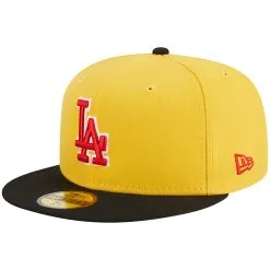 Men's Los Angeles Dodgers New Era Yellow/Black Grilled 59FIFTY Fitted Hat 8 Men's Los Angeles Dodgers New Era Yellow/Black Grilled 59FIFTY Fitted Hat -San Diego Padres Caps Sales black los angeles dodgers grilled 59fifty fitted hat ss5 p 200006673pv 3u ht5cwf4xhem649dxot6gv jlufifgwvu3nfugkm7o6