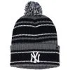 Men's New York Yankees '47 Gray/Black Rexford Cuffed Knit Hat With Pom -San Diego Padres Caps Sales black new york yankees rexford cuffed knit hat with pom pi4617000 altimages ff 4617929 319ed9d5578d65cc820ealt1 full