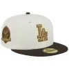 Men's Los Angeles Dodgers New Era White/Brown 50th Team Anniversary 59FIFTY Fitted Hat -San Diego Padres Caps Sales brown los angeles dodgers 50th team anniversary 59fifty fitted hat ss5 p 200006620pv 1u xwqlbrx81rfarflxxzqwv gckuqzoar6mjr0mshaj9