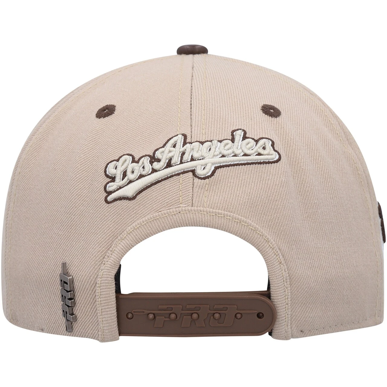 Men's Los Angeles Dodgers Pro Standard White/Brown Chocolate Ice Cream Drip Snapback Hat 6 Men's Los Angeles Dodgers Pro Standard White/Brown Chocolate Ice Cream Drip Snapback Hat - Image 4