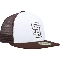 Men's San Diego Padres New Era White/Brown 2023 On-Field Batting Practice 59FIFTY Fitted Hat -San Diego Padres Caps Sales brown san diego padres 2023 on field batting practice 59fifty fitted hat ss5 p 4992565pv 3u q7i1sd8efv17pofo8w2yv dbklqrpg97iyqgfoposl