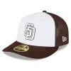 Men's San Diego Padres New Era White/Brown 2023 On-Field Batting Practice Low Profile 59FIFTY Fitted Hat -San Diego Padres Caps Sales brown san diego padres 2023 on field batting practice low profile 59fifty fitted hat ss5 p 4992688pv 1u yzqfbyqyqknb03tdz2wiv yc5kfmlximoqds3xvobd