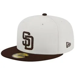 Men's San Diego Padres New Era Stone/Brown Retro 59FIFTY Fitted Hat -San Diego Padres Caps Sales brown san diego padres retro 59fifty fitted hat ss5 p 4999762pv 3u ppo0pkltnoudjaocyifsv 8bgadczebte5zxfppz7c