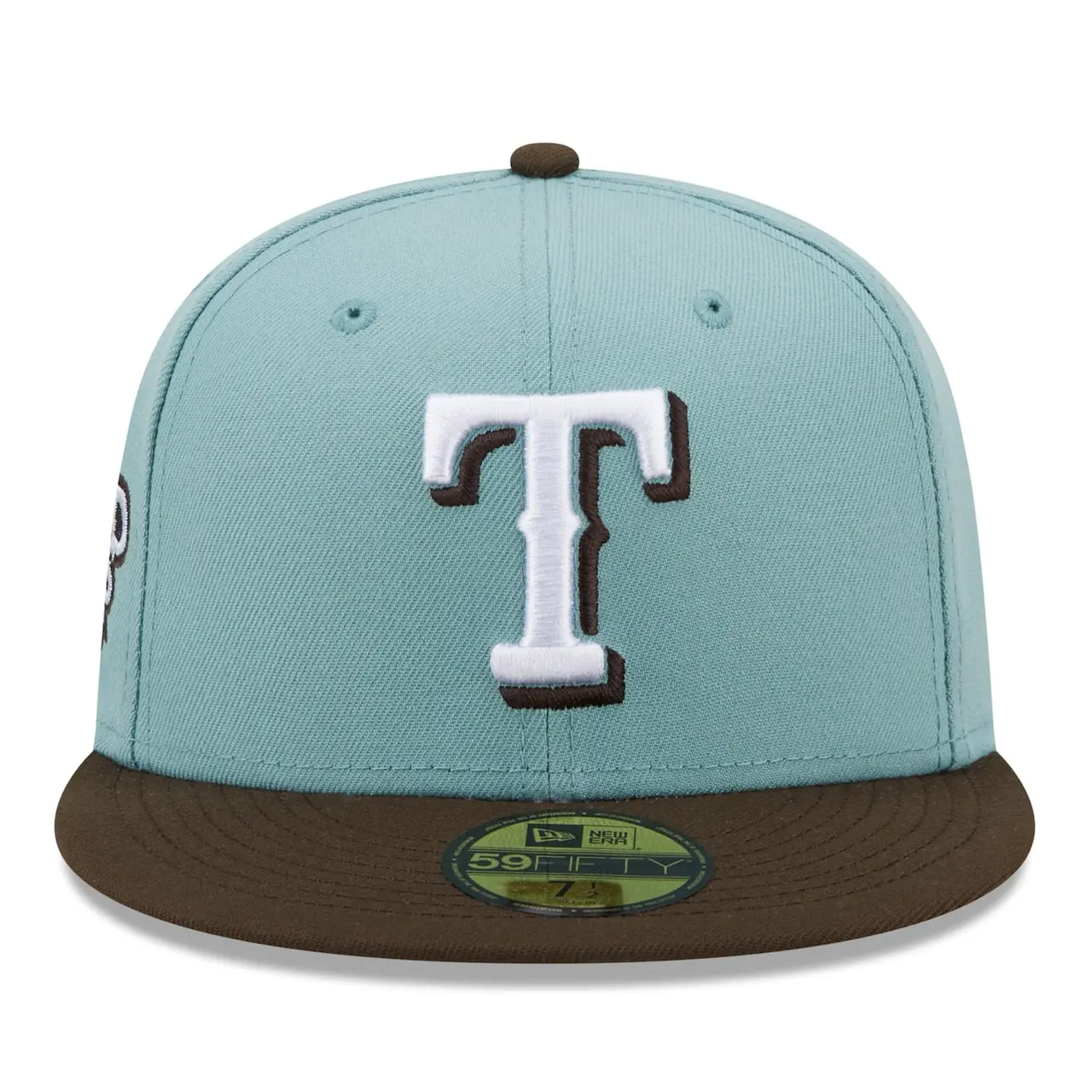 Men's Texas Rangers New Era Light Blue/Brown 2010 World Series Beach Kiss 59FIFTY Fitted Hat 4 Men's Texas Rangers New Era Light Blue/Brown 2010 World Series Beach Kiss 59FIFTY Fitted Hat - Image 2