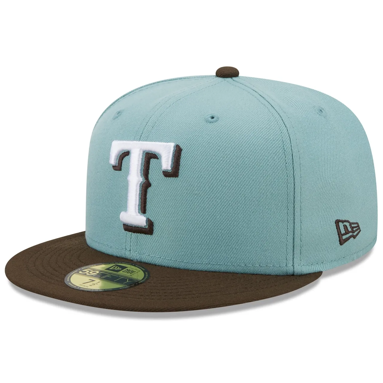 Men's Texas Rangers New Era Light Blue/Brown 2010 World Series Beach Kiss 59FIFTY Fitted Hat 5 Men's Texas Rangers New Era Light Blue/Brown 2010 World Series Beach Kiss 59FIFTY Fitted Hat - Image 3