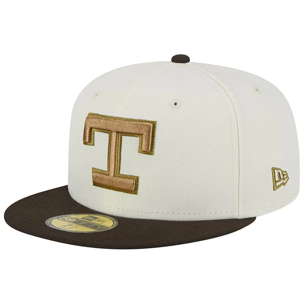 Men's Texas Rangers New Era White/Brown Arlington Stadium 59FIFTY Fitted Hat 5 Men's Texas Rangers New Era White/Brown Arlington Stadium 59FIFTY Fitted Hat - Image 3