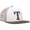 Men's Texas Rangers Pro Standard White/Brown Chocolate Ice Cream Drip Snapback Hat
