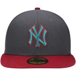 Men's New York Yankees New Era Graphite/Cardinal 1999 World Series Titlewave 59FIFTY Fitted Hat -San Diego Padres Caps Sales cardinal new york yankees 1999 world series titlewave 59fifty fitted hat pi4426000 altimages ff 4426167 2eeab236d8a6e443edf4alt2 full