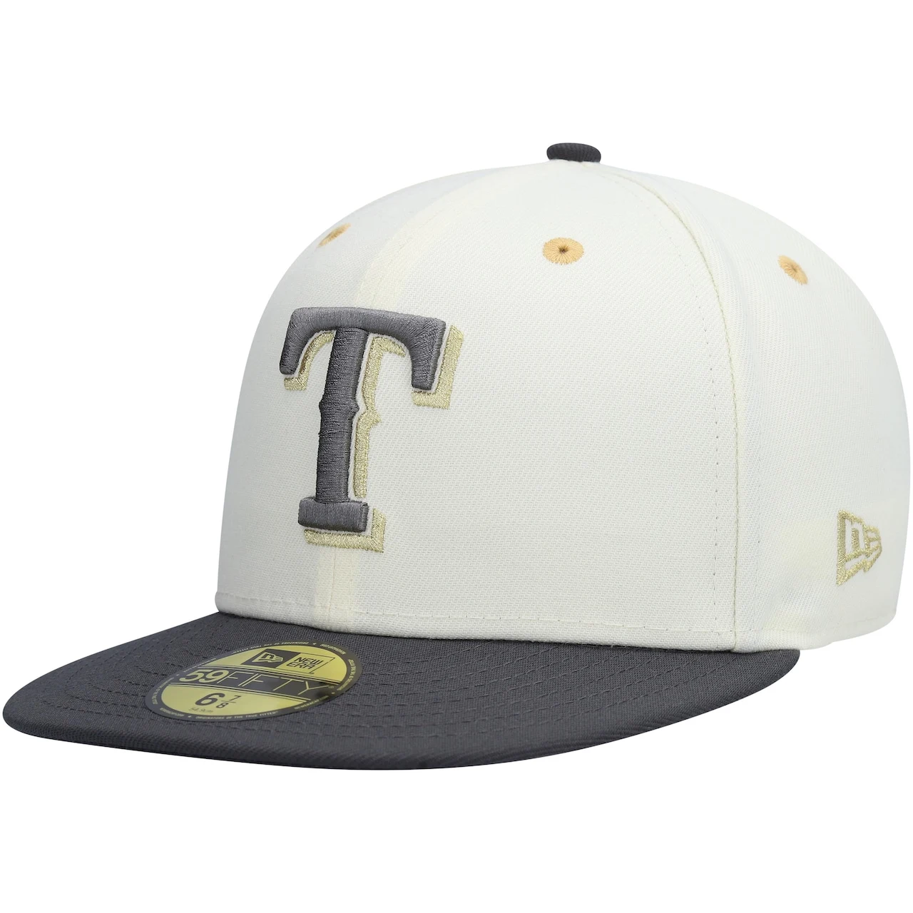 Men's Texas Rangers New Era White/Charcoal 1995 MLB All-Star Game Chrome 59FIFTY Fitted Hat 5 Men's Texas Rangers New Era White/Charcoal 1995 MLB All-Star Game Chrome 59FIFTY Fitted Hat - Image 3