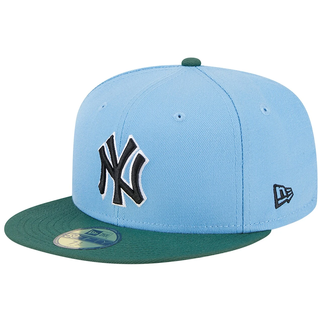 Men's New York Yankees New Era Sky Blue/Cilantro 2000 Subway Series 59FIFTY Fitted Hat 5 Men's New York Yankees New Era Sky Blue/Cilantro 2000 Subway Series 59FIFTY Fitted Hat - Image 3