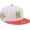 Men's New York Yankees New Era White/Coral 100th Anniversary Strawberry Lolli 59FIFTY Fitted Hat -San Diego Padres Caps Sales coral new york yankees 100th anniversary strawberry lolli 59fifty fitted hat ss5 p 4770963pv 1u mv6ojss3nt7tl9juoebav spv3tfqicxcmixrxkb7g