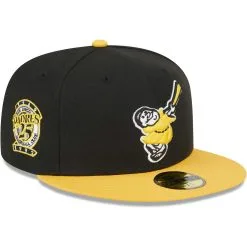 Men's San Diego Padres New Era Black/Gold 59FIFTY Fitted Hat