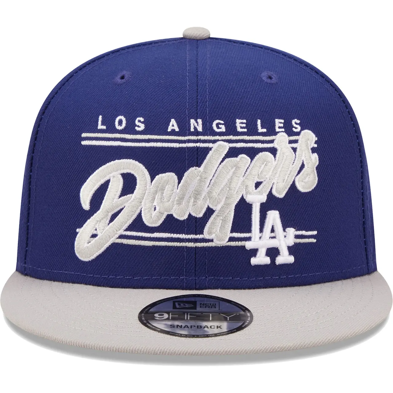 Men's Los Angeles Dodgers New Era Royal/Gray Team Script 9FIFTY Adjustable Snapback Hat 4 Men's Los Angeles Dodgers New Era Royal/Gray Team Script 9FIFTY Adjustable Snapback Hat - Image 2