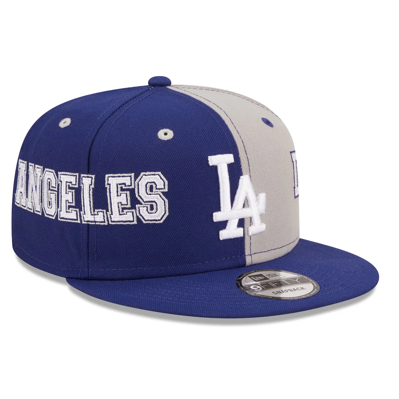 Men's Los Angeles Dodgers New Era Royal/Gray Team Split 9FIFTY Snapback Hat 5 Men's Los Angeles Dodgers New Era Royal/Gray Team Split 9FIFTY Snapback Hat - Image 3