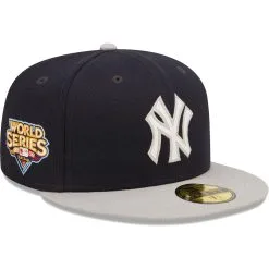 Men's New York Yankees New Era Navy/Gray 2009 World Series Champions Letterman 59FIFTY Fitted Hat