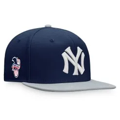 Men's New York Yankees Fanatics Branded Navy/Gray Fundamental Two-Tone Snapback Hat
