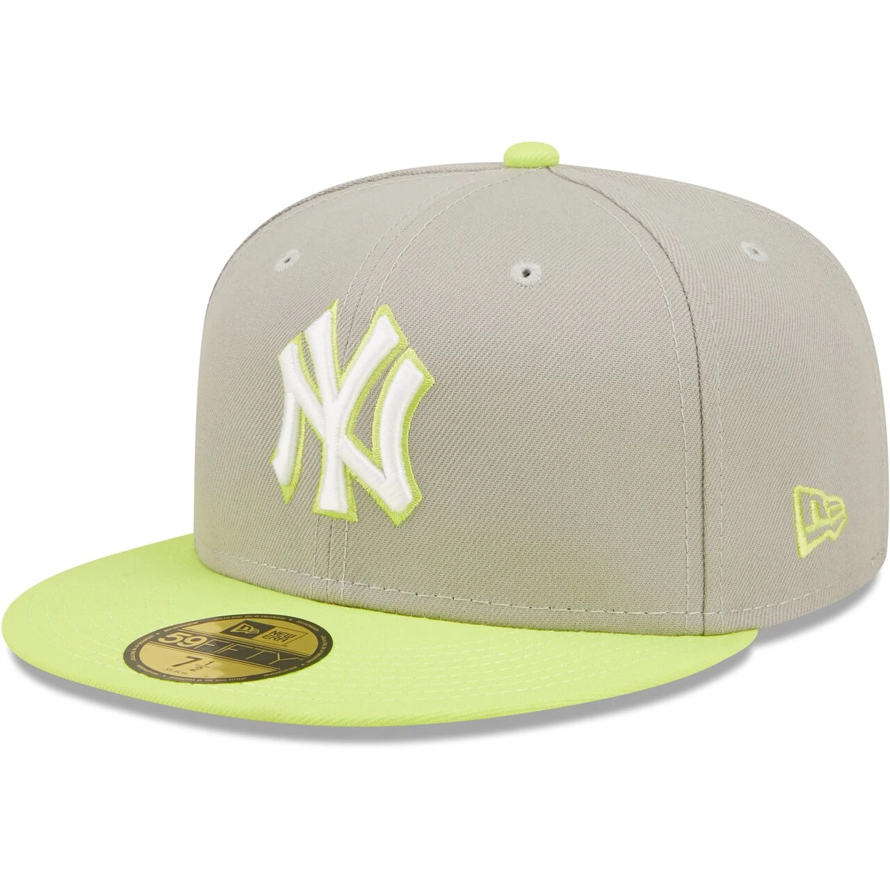 Men's New York Yankees New Era Gray/Green 45th Anniversary Cyber 59FIFTY Fitted Hat 5 Men's New York Yankees New Era Gray/Green 45th Anniversary Cyber 59FIFTY Fitted Hat - Image 3