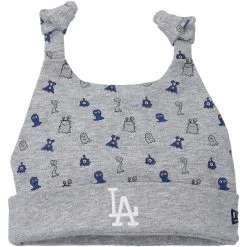 Infant Los Angeles Dodgers New Era Heather Gray Critter Cuffed Knit Hat