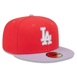 Men's Los Angeles Dodgers New Era Red/Lavender Spring Color Two-Tone 59FIFTY Fitted Hat -San Diego Padres Caps Sales lavender los angeles dodgers spring color two tone 59fifty fitted hat ss5 p 5000237pv 3u oq4nnjpbaefvqs7iuphrv vevrznxvzj5apradhdqf