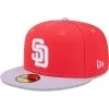 Men's San Diego Padres New Era Red/Lavender Spring Color Two-Tone 59FIFTY Fitted Hat -San Diego Padres Caps Sales lavender san diego padres spring color two tone 59fifty fitted hat ss5 p 5000261pv 1u ycvpthyq40nbwnodmrruv fyr0cvuvk8flgp62cpqb