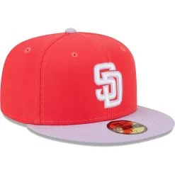 Men's San Diego Padres New Era Red/Lavender Spring Color Two-Tone 59FIFTY Fitted Hat -San Diego Padres Caps Sales lavender san diego padres spring color two tone 59fifty fitted hat ss5 p 5000261pv 3u ycvpthyq40nbwnodmrruv dvngliysocuskgpsbbkw