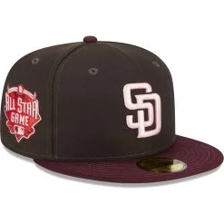 Men's San Diego Padres New Era Brown/Maroon Chocolate Strawberry 59FIFTY Fitted Hat