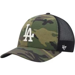 Men's Los Angeles Dodgers '47 Camo Trucker Snapback Hat