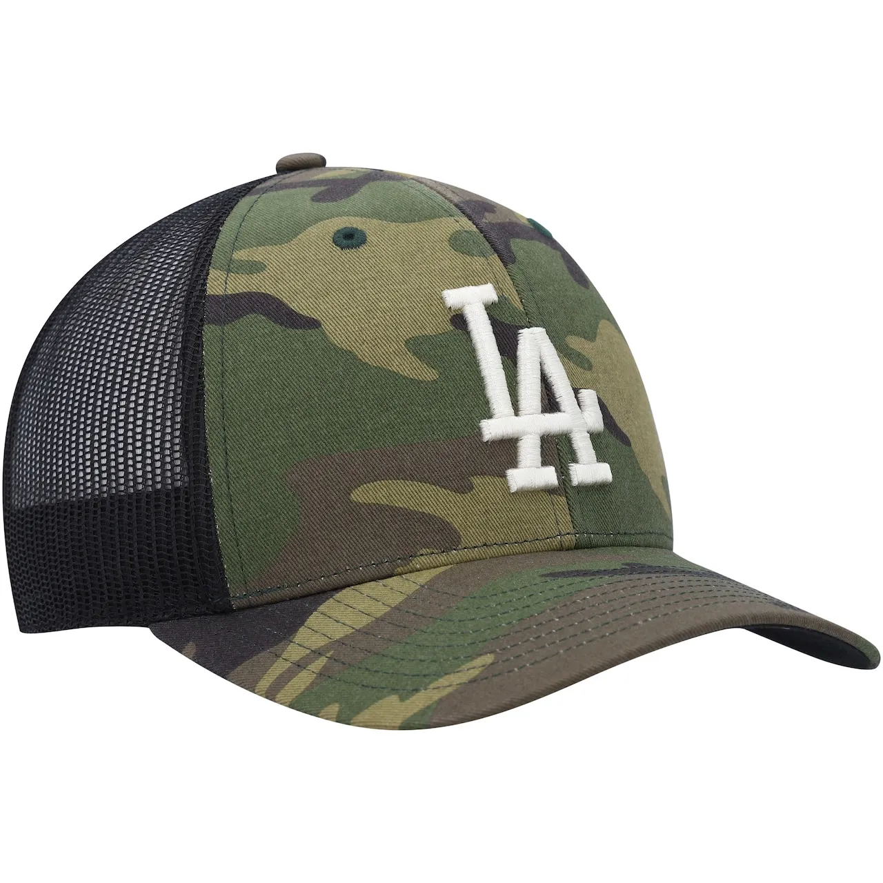 Men's Los Angeles Dodgers '47 Camo Trucker Snapback Hat 5 Men's Los Angeles Dodgers '47 Camo Trucker Snapback Hat - Image 3