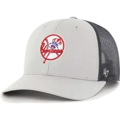 Men's New York Yankees '47 Gray Secondary Trucker Snapback Hat