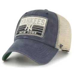 Men's New York Yankees '47 Navy Four Stroke Clean Up Trucker Snapback Hat