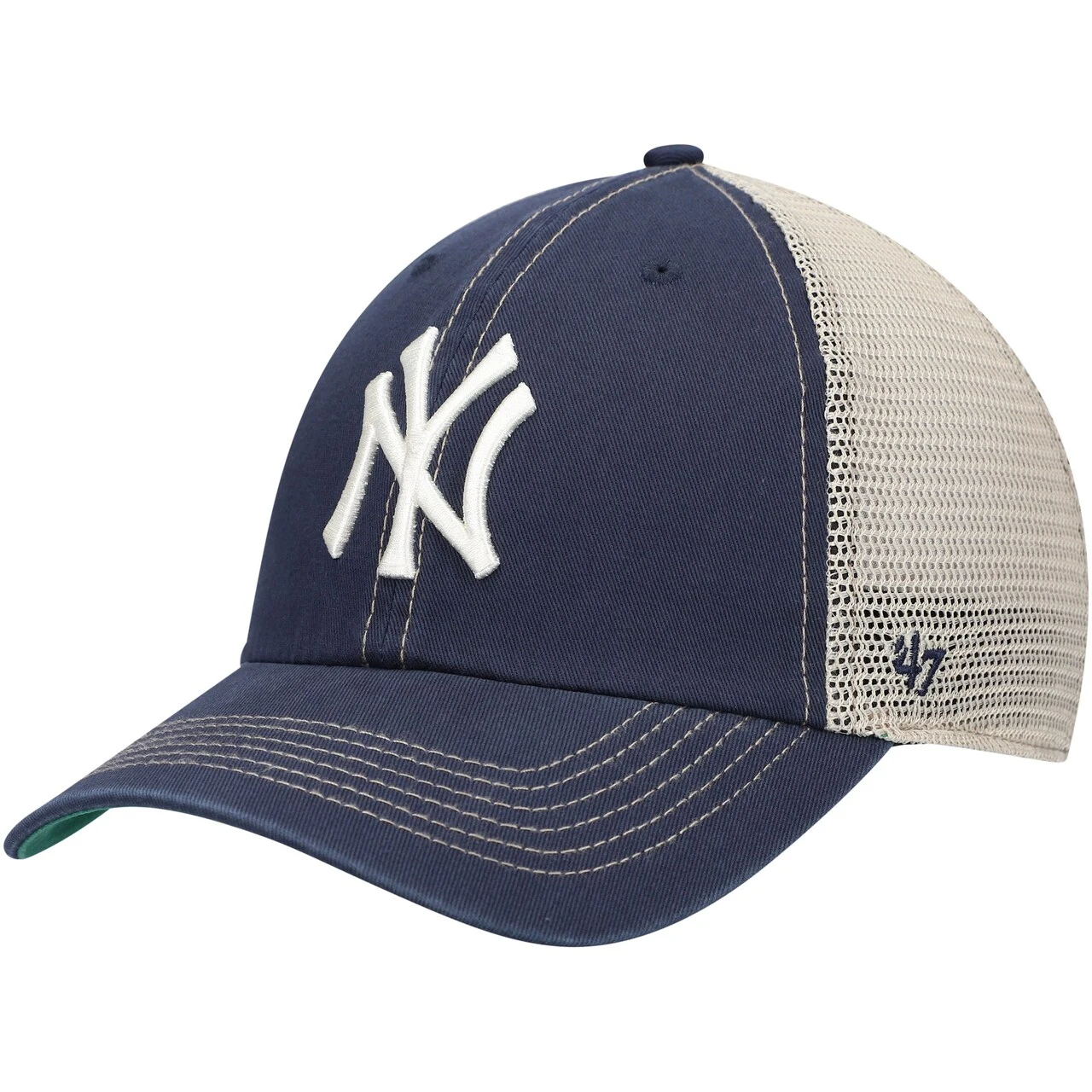 Men's New York Yankees '47 Navy Trawler Clean Up Trucker Snapback Hat 3 Men's New York Yankees '47 Navy Trawler Clean Up Trucker Snapback Hat
