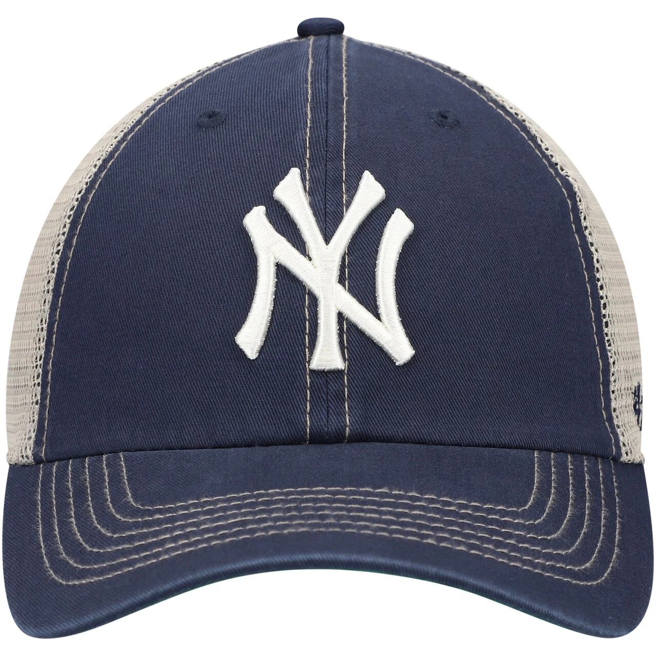 Men's New York Yankees '47 Navy Trawler Clean Up Trucker Snapback Hat 4 Men's New York Yankees '47 Navy Trawler Clean Up Trucker Snapback Hat - Image 2