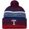 Men's Texas Rangers '47 Red Northward Cuffed Knit Hat With Pom