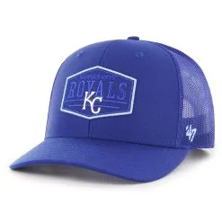 Men's Kansas City Royals '47 Royal Ridgeline Tonal Patch Trucker Adjustable Hat