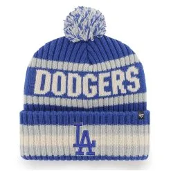 Men's Los Angeles Dodgers '47 Royal Bering Cuffed Knit Hat With Pom