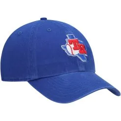 Men's Texas Rangers '47 Royal Team Logo Cooperstown Collection Clean Up Adjustable Hat -San Diego Padres Caps Sales mens 47 royal texas rangers team logo cooperstown collection clean up adjustable hat pi3872000 altimages ff 3872965 d7f57d98d03a4bc282a3alt3 full