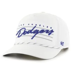 Men's Los Angeles Dodgers '47 White Downburst Hitch Snapback Hat