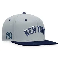 Men's New York Yankees Fanatics Branded Gray Team Two-Tone Snapback Hat