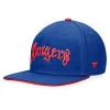 Men's Texas Rangers Fanatics Branded Royal Iconic Old English Snapback Hat