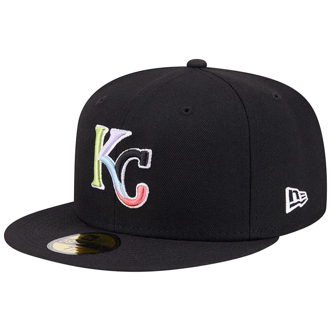Men's Kansas City Royals New Era Black Multi-Color Pack 59FIFTY Fitted Hat 5 Men's Kansas City Royals New Era Black Multi-Color Pack 59FIFTY Fitted Hat - Image 3