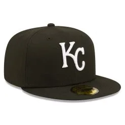 Men's Kansas City Royals New Era Black Team Logo 59FIFTY Fitted Hat -San Diego Padres Caps Sales mens new era black kansas city royals team logo 59fifty fitted hat pi4733000 altimages ff 4733461 627328d50ea2fba66522alt3 full