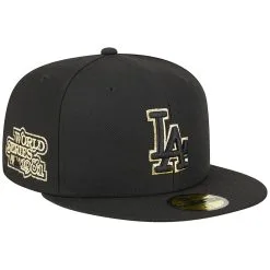 Men's Los Angeles Dodgers New Era Black 2023 59FIFTY Day Fitted Hat