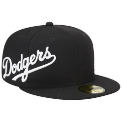 Men's Los Angeles Dodgers New Era Black Jersey 59FIFTY Fitted Hat