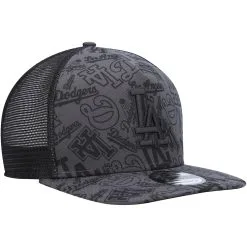 Men's Los Angeles Dodgers New Era Black Repeat A-Frame 9FIFTY Trucker Snapback Hat -San Diego Padres Caps Sales mens new era black los angeles dodgers repeat a frame 9fifty trucker snapback hat ss5 p 4961077pv 3u yhl9a54vgpik8q5zcvogv tplnjsrdut8xofmhnueb