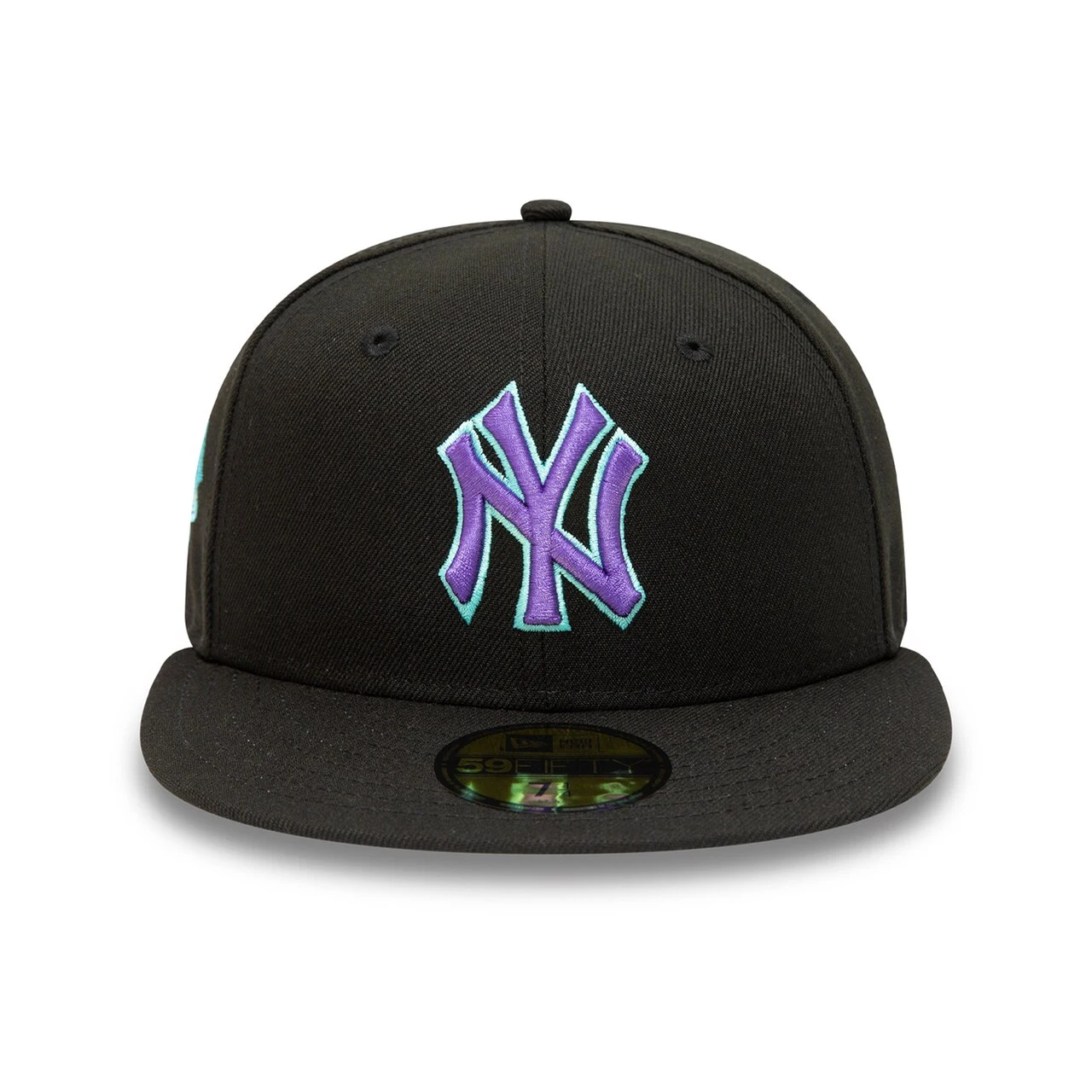 Men's New York Yankees New Era Black 1999 World Series Black Light 59FIFTY Fitted Hat 4 Men's New York Yankees New Era Black 1999 World Series Black Light 59FIFTY Fitted Hat - Image 2