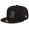 Men's New York Yankees New Era Black 2023 Batting Practice 59FIFTY Fitted Hat